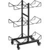 image:imageVEVOR Movable 5 Gallon Water Jug Holder Double Rows 3 or 5 Gallon Water Bottle Holder for 6 Bottles Heavy Duty Jug Rack Organizer with Lockable Casters amp Handle Foldable for Kitchen Office BlackBlack