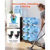 image:imageVEVOR Movable 5 Gallon Water Jug Holder Double Rows 3 or 5 Gallon Water Bottle Holder for 6 Bottles Heavy Duty Jug Rack Organizer with Lockable Casters amp Handle Foldable for Kitchen Office BlackBlack