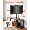 image:imageVEVOR TV Stand with Mount 472 Inch TV Stand Console with Power Outlet amp Storage Drawers for 3275 Inch TVs Height Adjustable Entertainment Center with LED Lights for Living Room Rustic Brown