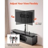 image:imageVEVOR TV Stand with Mount 591 Inch Swivel TV Stand Console with Power Outlet for 3275 Inch TVs Height Adjustable Modern Entertainment Center with Storage amp LED Lights for Living Room Black