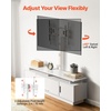image:imageVEVOR TV Stand with Mount 591 Inch Swivel TV Stand Console with Power Outlet for 3275 Inch TVs Height Adjustable Modern Entertainment Center with Storage amp LED Lights for Living Room White