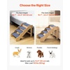 image:imageVEVOR Wood Pet Stairs 5Step Dog Stairs for Beds Sofa amp Cars 150lbs Load Capacity Floded Flat Design Stable amp Sturdy Cat amp Dog Step Ladder for Small Medium Large Older Pet Puppy EssentialsWood ColorBlue