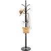 image:imageVEVOR Coat Rack Freestanding Coats Tree Stand with Stable Marble Base amp 6 Hooks Free Standing Hall Coat Rack for Entryway Bedroom Office Living Room Modern Clothes Hanger for Coats Hats BagsHook