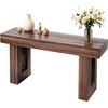 image:imageVEVOR Console Table 63 Inch Entryway Table with Storage Wooden Rectangle Hallway Table Narrow Sofa Table Behind The Couch Console Tables for Entryway Hallway Living Room NaturalBrown
