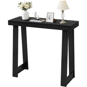 image:imageVEVOR 36 in Console Table Modern Desk Behind The Couch Wooden Rectangle Entrance Desk Narrow Long Sofa Table Accent Stand Ideal for Hallway Bedroom Living Room Foyer Easy Assembly BlackBlack