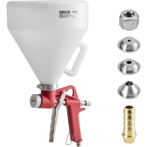 image:imageVEVOR 3Piece Air Spray Gun Kit Professional Auto Paint Spray Gun Set with 3 Nozzles 11418mm 3 Cups amp Air Regulator Gravity Feed Automotive Paint Sprayer for Primer Topcoat amp TouchUp1 Pcs Texture Spray Gun