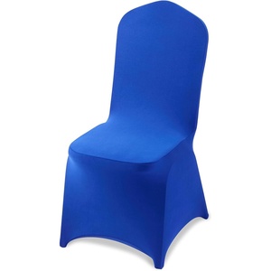 image:imageVEVOR Chair Covers Polyester Spandex Chair Cover Stretch Slipcovers for Wedding Party Dining Banquet FlatFront Chair Covers Whitea 53PCSRoyal Bluea