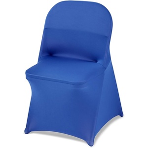 image:imageVEVOR Chair Covers Polyester Spandex Chair Cover Stretch Slipcovers for Wedding Party Dining Banquet FlatFront Chair Covers Whitea 53PCSRoyal Bluec