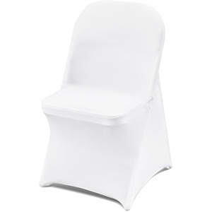 image:imageVEVOR Chair Covers Polyester Spandex Chair Cover Stretch Slipcovers for Wedding Party Dining Banquet FlatFront Chair Covers Whitea 53PCSWhited