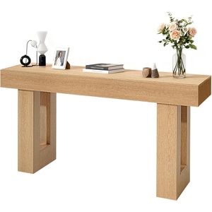 image:imageVEVOR Console Table 63 Inch Entryway Table with Storage Wooden Rectangle Hallway Table Narrow Sofa Table Behind The Couch Console Tables for Entryway Hallway Living Room NaturalNatural
