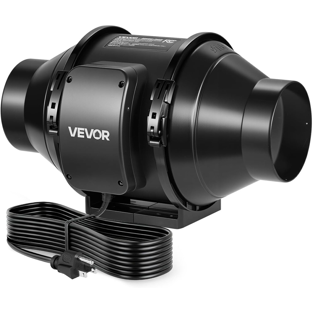 image:imageVEVOR 4 Air Filtration Kit 180 CFM Inline Duct Fan with Speed Controller Carbon Filter amp Ducting Ventilation System for Heating Cooling Booster Grow Tents Hydroponics4 Inline Fan