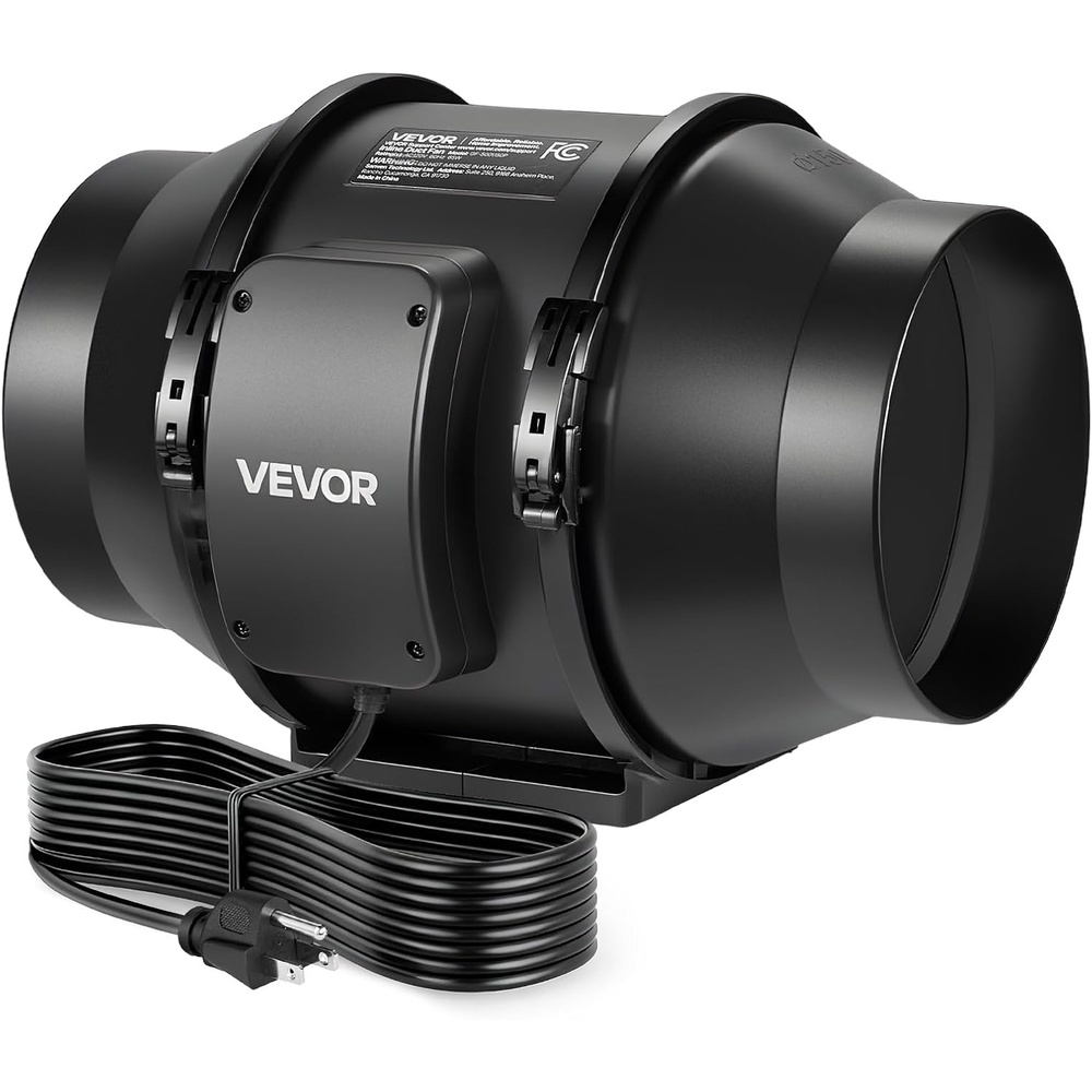 image:imageVEVOR 4 Air Filtration Kit 180 CFM Inline Duct Fan with Speed Controller Carbon Filter amp Ducting Ventilation System for Heating Cooling Booster Grow Tents Hydroponics6 Inline Fan