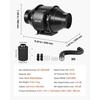 image:imageVEVOR 4 Air Filtration Kit 180 CFM Inline Duct Fan with Speed Controller Carbon Filter amp Ducting Ventilation System for Heating Cooling Booster Grow Tents Hydroponics4 Fan  Air Filtration Kit