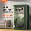 image:imageVEVOR 4 Air Filtration Kit 180 CFM Inline Duct Fan with Speed Controller Carbon Filter amp Ducting Ventilation System for Heating Cooling Booster Grow Tents Hydroponics6 Fan  Variable Speed Controller