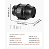 image:imageVEVOR 4 Air Filtration Kit 180 CFM Inline Duct Fan with Speed Controller Carbon Filter amp Ducting Ventilation System for Heating Cooling Booster Grow Tents Hydroponics6 Inline Fan