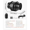 image:imageVEVOR 4 Air Filtration Kit 180 CFM Inline Duct Fan with Speed Controller Carbon Filter amp Ducting Ventilation System for Heating Cooling Booster Grow Tents Hydroponics6 Fan  Air Filtration Kit