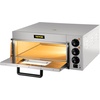 image:imageVEVOR Commercial Pizza Oven Countertop 14 Single Deck Layer 110V 1300W Stainless Steel Electric Pizza Oven with Stone and Shelf Multipurpose Indoor Pizza Maker for Restaurant Home Pretzels BakedSliver