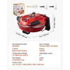 image:imageVEVOR Commercial Pizza Oven Countertop 14 Single Deck Layer 110V 1300W Stainless Steel Electric Pizza Oven with Stone and Shelf Multipurpose Indoor Pizza Maker for Restaurant Home Pretzels BakedRed