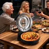 image:imageVEVOR Commercial Pizza Oven Countertop 14 Single Deck Layer 110V 1300W Stainless Steel Electric Pizza Oven with Stone and Shelf Multipurpose Indoor Pizza Maker for Restaurant Home Pretzels BakedBlack