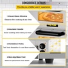 image:imageVEVOR Commercial Pizza Oven Countertop 14 Single Deck Layer 110V 1300W Stainless Steel Electric Pizza Oven with Stone and Shelf Multipurpose Indoor Pizza Maker for Restaurant Home Pretzels BakedSliver