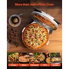 image:imageVEVOR Commercial Pizza Oven Countertop 14 Single Deck Layer 110V 1300W Stainless Steel Electric Pizza Oven with Stone and Shelf Multipurpose Indoor Pizza Maker for Restaurant Home Pretzels BakedWhite