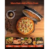 image:imageVEVOR Commercial Pizza Oven Countertop 14 Single Deck Layer 110V 1300W Stainless Steel Electric Pizza Oven with Stone and Shelf Multipurpose Indoor Pizza Maker for Restaurant Home Pretzels BakedBlack