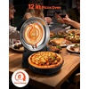 image:imageVEVOR Commercial Pizza Oven Countertop 14 Single Deck Layer 110V 1300W Stainless Steel Electric Pizza Oven with Stone and Shelf Multipurpose Indoor Pizza Maker for Restaurant Home Pretzels BakedBlack