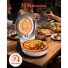 image:imageVEVOR Commercial Pizza Oven Countertop 14 Single Deck Layer 110V 1300W Stainless Steel Electric Pizza Oven with Stone and Shelf Multipurpose Indoor Pizza Maker for Restaurant Home Pretzels BakedWhite