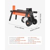 image:imageVEVOR Electric Log Splitter 65 Tons Electric Wood Splitter 1500W 15 Amp Motor Portable Firewood Splitting Machine with 6 Wheels Wood Splitters for Forestry Harvesting Efficient amp Secure65 Tons