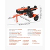 image:imageVEVOR Electric Log Splitter 65 Tons Electric Wood Splitter 1500W 15 Amp Motor Portable Firewood Splitting Machine with 6 Wheels Wood Splitters for Forestry Harvesting Efficient amp Secure30 Tons