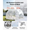 image:imageVEVOR Garden Dome Tent 12 x 72 ft Clear Bubble Tent House for 47 Person  Outdoor Igloo Waterproof PVC Geodesic Dome Greenhouse with Ventilated Window 360 CrystalClear View for Gardens PatiosUpgrade95 ft x 57 FT