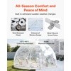 image:imageVEVOR Garden Dome Tent 12 x 72 ft Clear Bubble Tent House for 47 Person  Outdoor Igloo Waterproof PVC Geodesic Dome Greenhouse with Ventilated Window 360 CrystalClear View for Gardens Patios12 x 72 FT