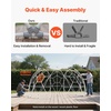 image:imageVEVOR Garden Dome Tent 12 x 72 ft Clear Bubble Tent House for 47 Person  Outdoor Igloo Waterproof PVC Geodesic Dome Greenhouse with Ventilated Window 360 CrystalClear View for Gardens Patios12 x 72 FT