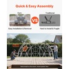 image:imageVEVOR Garden Dome Tent 12 x 72 ft Clear Bubble Tent House for 47 Person  Outdoor Igloo Waterproof PVC Geodesic Dome Greenhouse with Ventilated Window 360 CrystalClear View for Gardens Patios15 x 95 FT