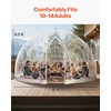 image:imageVEVOR Garden Dome Tent 12 x 72 ft Clear Bubble Tent House for 47 Person  Outdoor Igloo Waterproof PVC Geodesic Dome Greenhouse with Ventilated Window 360 CrystalClear View for Gardens Patios15 x 95 FT