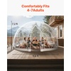 image:imageVEVOR Garden Dome Tent 12 x 72 ft Clear Bubble Tent House for 47 Person  Outdoor Igloo Waterproof PVC Geodesic Dome Greenhouse with Ventilated Window 360 CrystalClear View for Gardens Patios12 x 72 FT