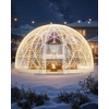 image:imageVEVOR Garden Dome Tent 12 x 72 ft Clear Bubble Tent House for 47 Person  Outdoor Igloo Waterproof PVC Geodesic Dome Greenhouse with Ventilated Window 360 CrystalClear View for Gardens Patios15 x 95 FT