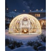 image:imageVEVOR Garden Dome Tent 12 x 72 ft Clear Bubble Tent House for 47 Person  Outdoor Igloo Waterproof PVC Geodesic Dome Greenhouse with Ventilated Window 360 CrystalClear View for Gardens PatiosUpgrade95 ft x 57 FT