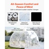 image:imageVEVOR Garden Dome Tent 12 x 72 ft Clear Bubble Tent House for 47 Person  Outdoor Igloo Waterproof PVC Geodesic Dome Greenhouse with Ventilated Window 360 CrystalClear View for Gardens Patios15 x 95 FT
