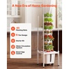 image:imageVEVOR Hydroponic Tower 50 Pods 10 Tiers Hydroponics Growing System Kit with App Control amp Casters Vertical Home Garden with 20L Water Tank amp Pump Planter for Indoor Herbs Fruits and VegetablesPro9 Tiers45 PodsWith Grow Light