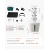 image:imageVEVOR Hydroponic Tower 50 Pods 10 Tiers Hydroponics Growing System Kit with App Control amp Casters Vertical Home Garden with 20L Water Tank amp Pump Planter for Indoor Herbs Fruits and VegetablesPro4 Tiers20 PodsNo Grow Light