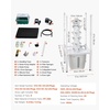 image:imageVEVOR Hydroponic Tower 50 Pods 10 Tiers Hydroponics Growing System Kit with App Control amp Casters Vertical Home Garden with 20L Water Tank amp Pump Planter for Indoor Herbs Fruits and VegetablesPro6 Tiers30 PodsWith Grow Light