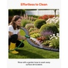 image:imageVEVOR No Dig Garden Edging Border Faux Wood Landscape Edging Flexible Plastic Lawn Edging for Tree Flower Bed Pathway Yard 4 Pack 10 Blocks 4114L x 374 W x 748H 32 Spikes Included BeigeCharcoal Black