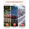 image:imageVEVOR No Dig Garden Edging Border Faux Wood Landscape Edging Flexible Plastic Lawn Edging for Tree Flower Bed Pathway Yard 4 Pack 10 Blocks 4114L x 374 W x 748H 32 Spikes Included BeigeBeige