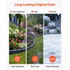 image:imageVEVOR No Dig Garden Edging Border Faux Wood Landscape Edging Flexible Plastic Lawn Edging for Tree Flower Bed Pathway Yard 4 Pack 10 Blocks 4114L x 374 W x 748H 32 Spikes Included BeigeCharcoal Black