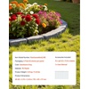 image:imageVEVOR No Dig Garden Edging Border Faux Wood Landscape Edging Flexible Plastic Lawn Edging for Tree Flower Bed Pathway Yard 4 Pack 10 Blocks 4114L x 374 W x 748H 32 Spikes Included BeigeSandstone Gray
