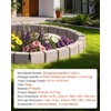 image:imageVEVOR No Dig Garden Edging Border Faux Wood Landscape Edging Flexible Plastic Lawn Edging for Tree Flower Bed Pathway Yard 4 Pack 10 Blocks 4114L x 374 W x 748H 32 Spikes Included BeigeBeige