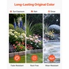 image:imageVEVOR No Dig Garden Edging Border Faux Wood Landscape Edging Flexible Plastic Lawn Edging for Tree Flower Bed Pathway Yard 4 Pack 10 Blocks 4114L x 374 W x 748H 32 Spikes Included BeigeBeige