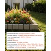 image:imageVEVOR No Dig Garden Edging Border Faux Wood Landscape Edging Flexible Plastic Lawn Edging for Tree Flower Bed Pathway Yard 4 Pack 10 Blocks 4114L x 374 W x 748H 32 Spikes Included BeigeBeige