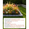image:imageVEVOR No Dig Garden Edging Border Faux Wood Landscape Edging Flexible Plastic Lawn Edging for Tree Flower Bed Pathway Yard 4 Pack 10 Blocks 4114L x 374 W x 748H 32 Spikes Included BeigeSandstone Gray